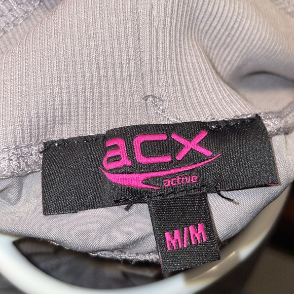 ACX grey Dance studio style pants draw string light weight size Medium NWOT - Picture 5 of 5